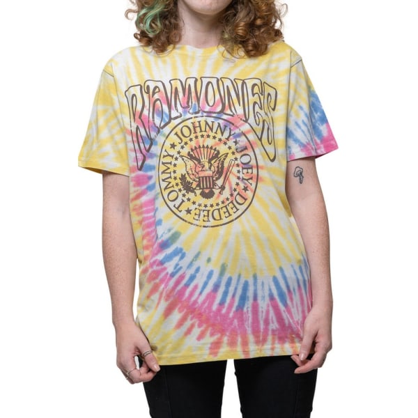 Ramones Unisex Vuxen Psych T-shirt M Gul Yellow M