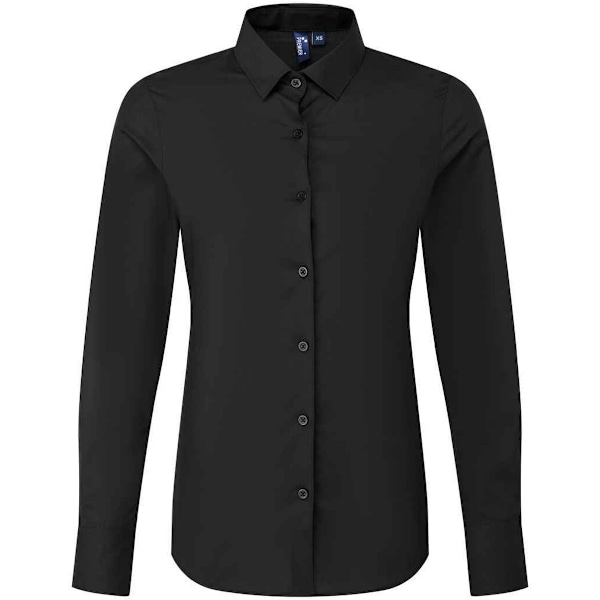 Premier Dam/Dam Recyclight Poplin Långärmad Skjorta XL B Black XL