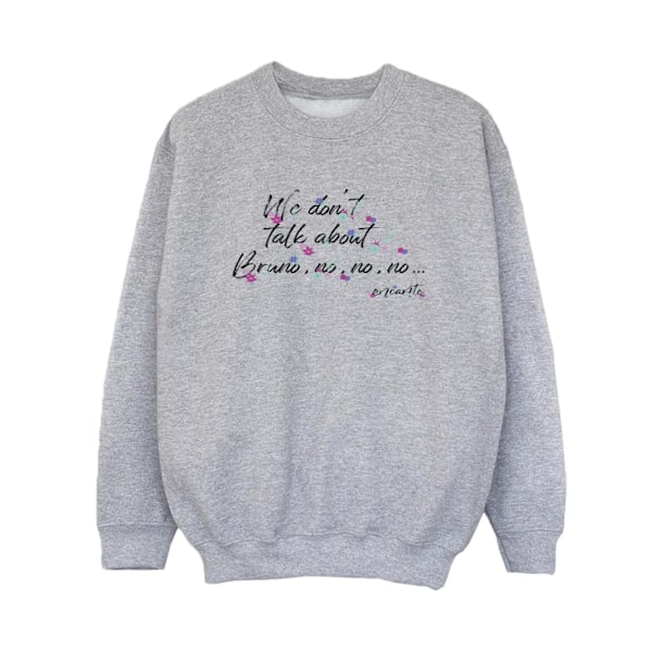 Disney Boys Encanto We Dont Talk About Bruno No No Sweatshirt 5 Sports Grey 5-6 Years