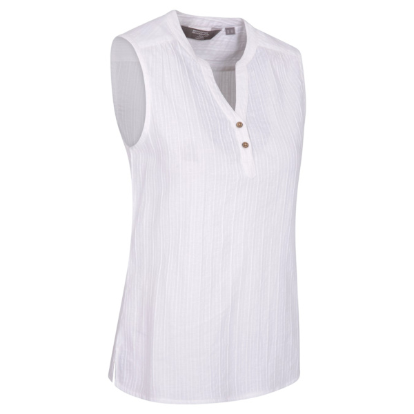Mountain Warehouse Dam/Dam Petra Ärmlös Skjorta 14 UK W White 14 UK