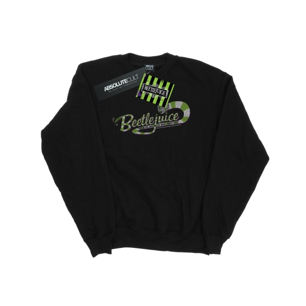 Beetlejuice Dam/Dam Sandworm Alt Logo Sweatshirt XL Svart Black XL