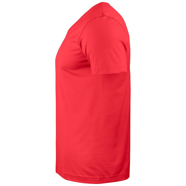 Clique Unisex Vuxen Basic Stickad V-ringad T-shirt S Röd Red S
