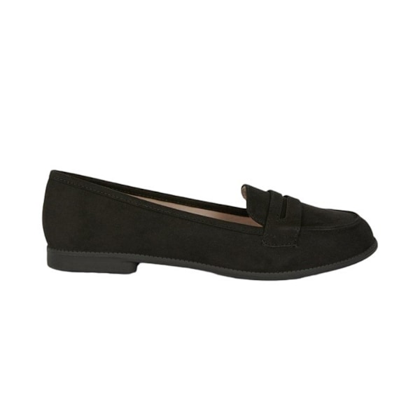 Dorothy Perkins Dam/Kvinnor Lara Penny Strap Loafers 8 UK Nat Natural Black 8 UK