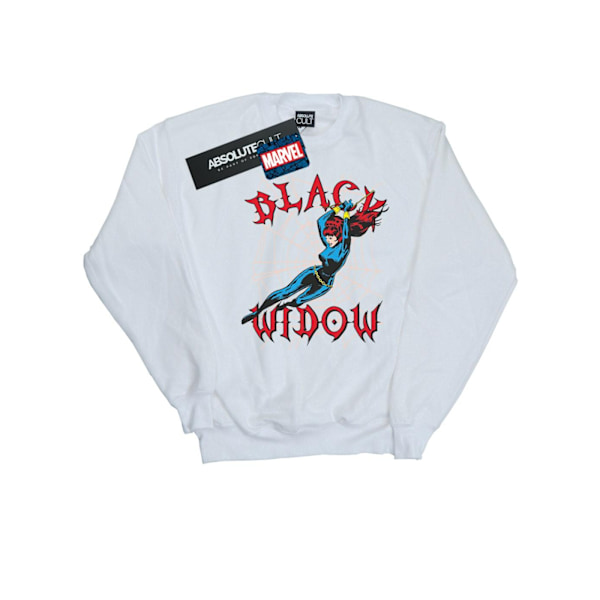Marvel Herr Svart Änka Web Sweatshirt 4XL Vit White 4XL