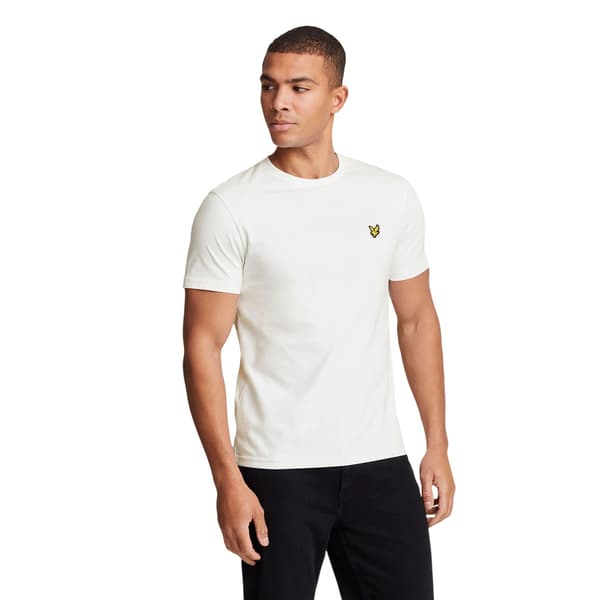 Lyle & Scott Dam/Dam Bomull Rundhalsad Oversized T-shirt 6 White 6 UK