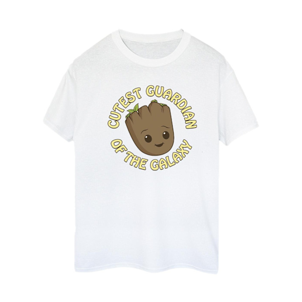 Marvel Dam/Damer Jag Är Groot Cutest Guardian Bomull Pojkvän White S