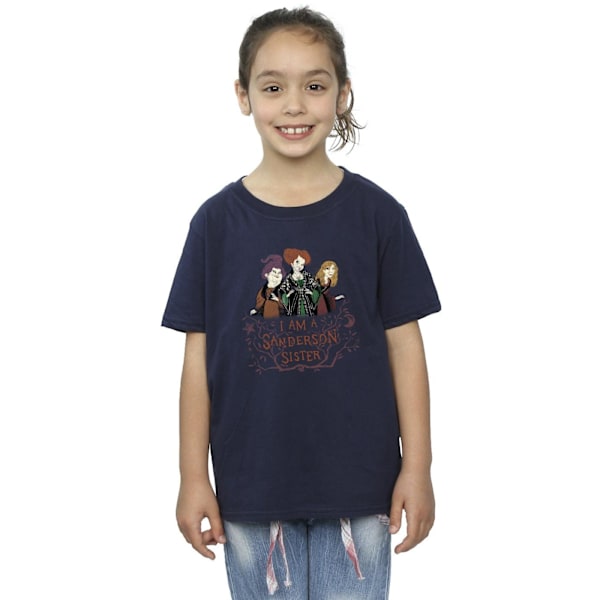 Disney Girls Hocus Pocus Sanderson Sister Bomull T-shirt 3-4 år Navy Blue 3-4 Years