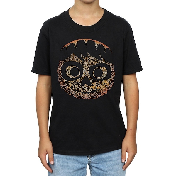 Coco Boys Miguel Face Bomull T-shirt 7-8 år Svart Black 7-8 Years