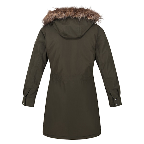 Regatta Shiloh Faux Fur Trim Parka för damer/kvinnor 10 UK Mörk Khaki Dark Khaki 10 UK