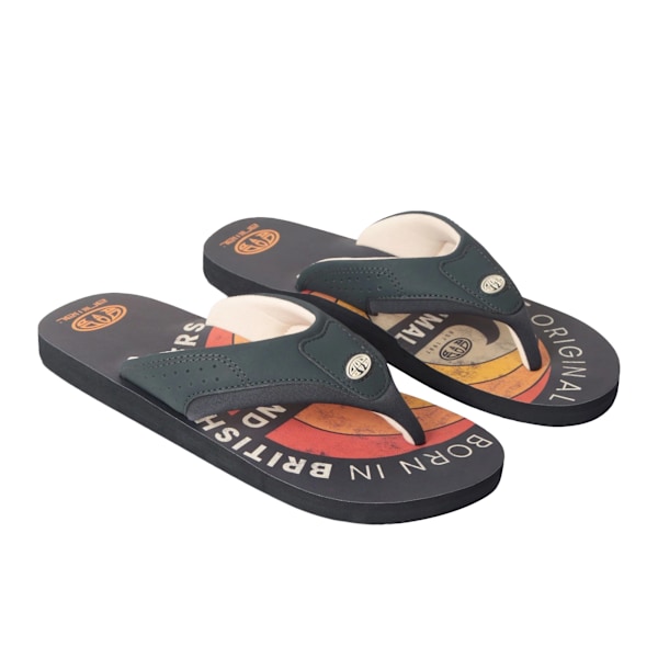 Animal Mens Jekyl Recycled Flip Flops 10 UK Bright Orange Bright Orange 10 UK