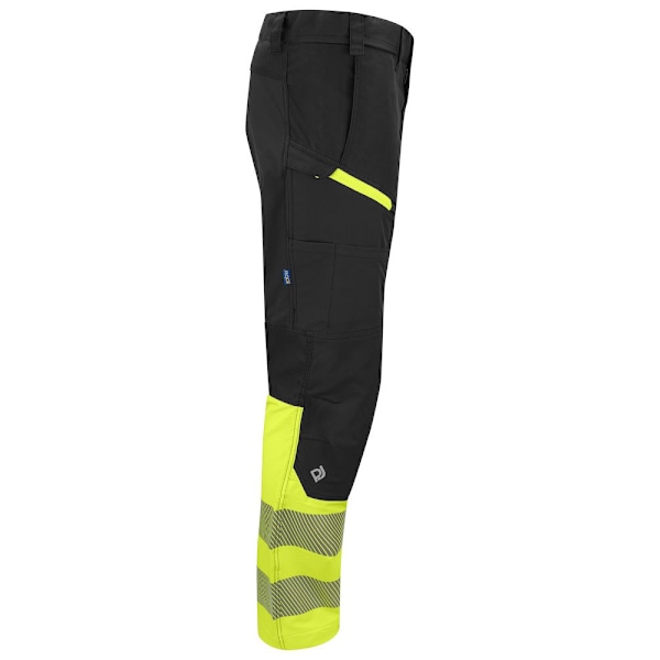 Projob Unisex Adult Stretch Stripe High-Vis Work Trousers 32T Y Yellow/Black 32T