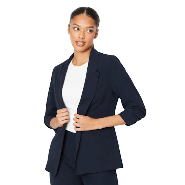 Dorothy Perkins Damruched Blazer för kvinnor/damer 14 UK Marinblå Navy 14 UK