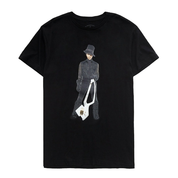 Prince Unisex Vuxen Welcome 2 America Back Print bomull T-shirt Black L
