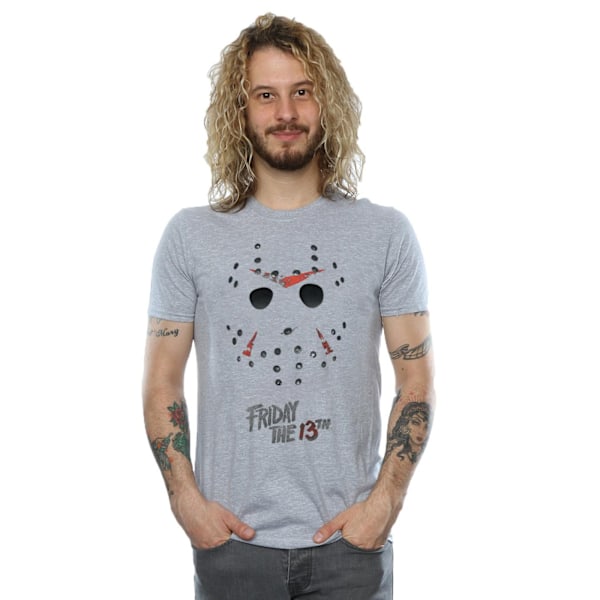 Fredag den 13:e herr Jason hockeymask T-shirt 3XL sportgrå Sports Grey 3XL