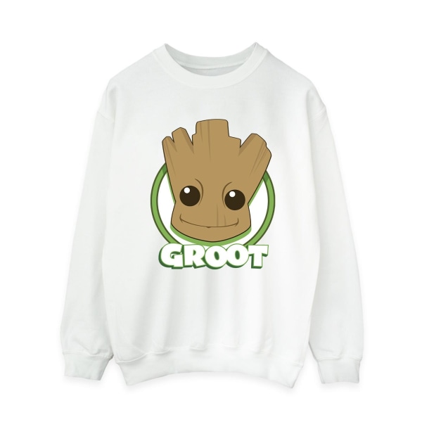 Guardians Of The Galaxy Dam/Ladies Groot Badge Sweatshirt M White M