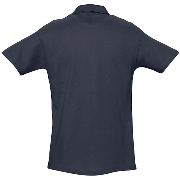 SOLS Herr Spring II Kortärmad Tungvikts Poloskjorta 4XL Marinblå Navy 4XL