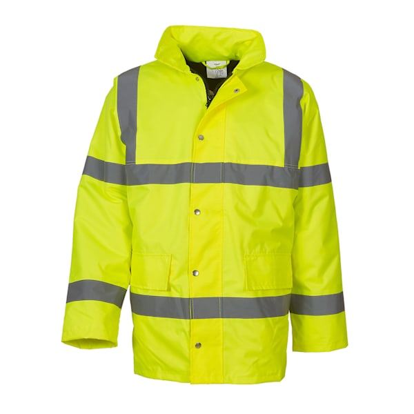 Yoko Unisex Vuxen Klassisk Motorväg Hi-Vis Vadderad Jacka 4XL Gul Yellow 4XL