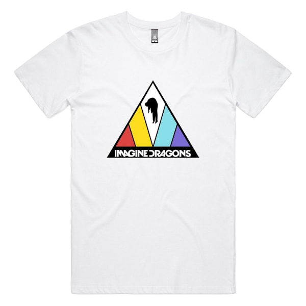 Imagine Dragons Barn/Barn Triangle Logo T-Shirt 3-4 År White 3-4 Years