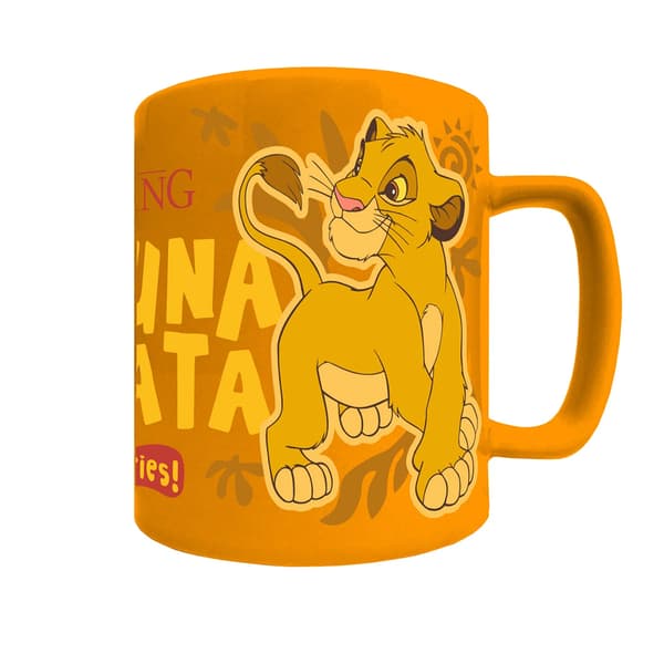 Lejonkungen Simba Leende Ansikte Fluffig Mugg One Size Orange Orange One Size