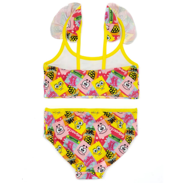 SpongeBob SquarePants Tjejers Ansikten Bikini 8-10 År Gul/Rosa Yellow/Pink 8-10 Years