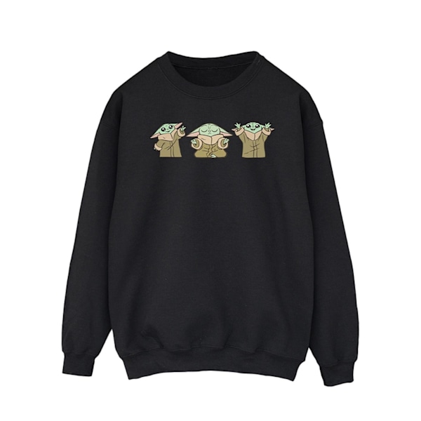 Star Wars Herr The Mandalorian Grogu Poses Sweatshirt M Svart Black M