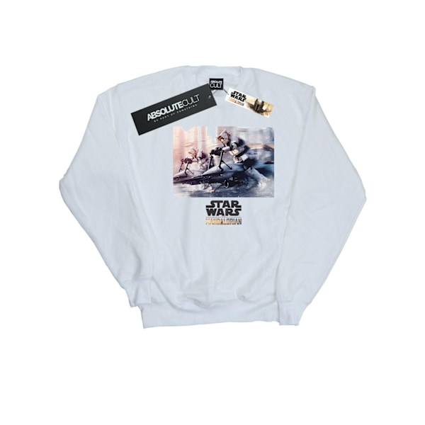 Star Wars Herr The Mandalorian Scout Troopers Sweatshirt 4XL Vit White 4XL