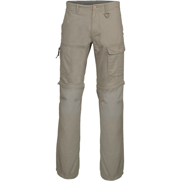 Kariban Arbetsbyxor för Män med Avtagbara Ben och Flera Fickor (2-pack) S Mörkbeige Dark Beige S