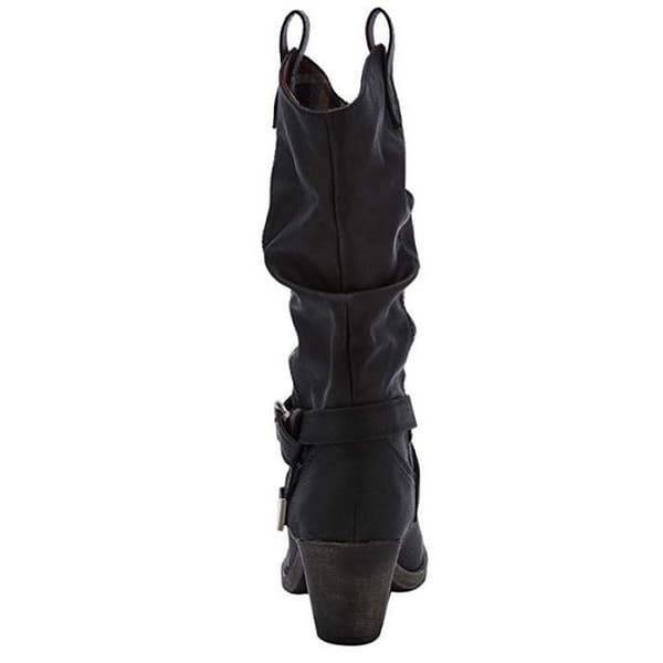 Rocket Dog Dam/Dam Sidestep Mid-Calf Western Boot 3 UK Bl Black 3 UK