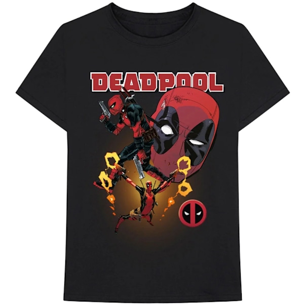 Deadpool Unisex Collage T-Shirt M Svart/Röd Black/Red M