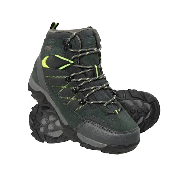 Mountain Warehouse Barn/Barn Trail Vandringskängor i Mocka 3 U Lime 3 UK