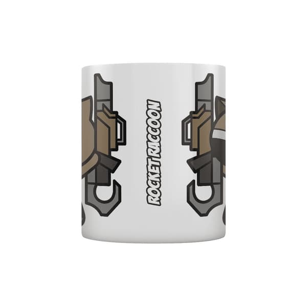 Marvel Kawaii Rocket Raccoon Mug En Storlek Vit/Brun White/Brown One Size