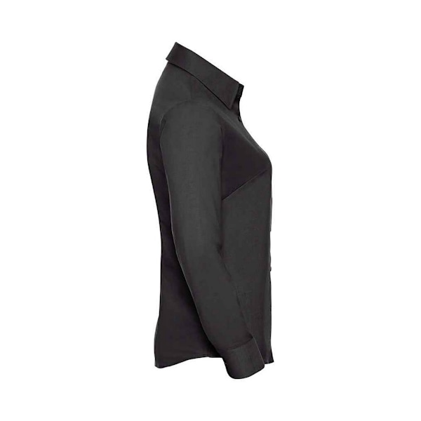 Russell Dam/Damer Oxford Easy-Care Långärmad Skjorta XS Svart Black XS