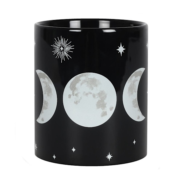 Something Different Triple Moon Mug En Storlek Svart/Vit Black/White One Size