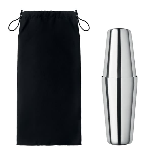 MidOcean Boston Cocktail 750ml Bar Set One Size Blank Silver Shiny Silver One Size