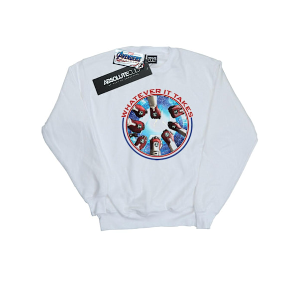 Marvel Boys Avengers Endgame Whatever It Takes Fists Sweatshirt White 9-11 Years