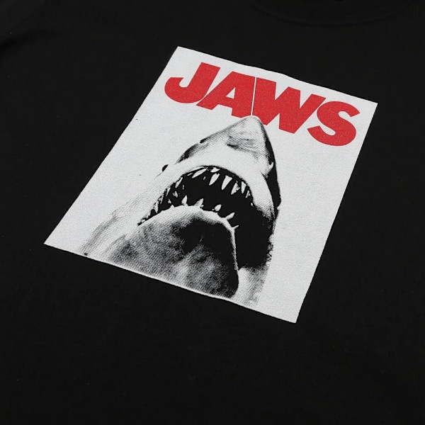 Jaws Herr T-shirt med Haj S Svart Black S