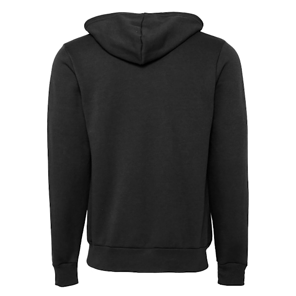 Canvas Unisex Dragkedja Polycotton Fleece Tröja med Huva / Luva Black 2XL
