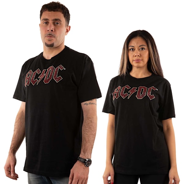 AC/DC Unisex Vuxen Prydd Logotyp T-shirt M Svart Black M