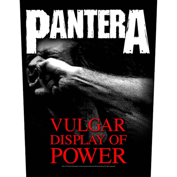 Pantera Vulgar Display Of Power Patch One Size Svart/Vit/Röd Black/White/Red One Size