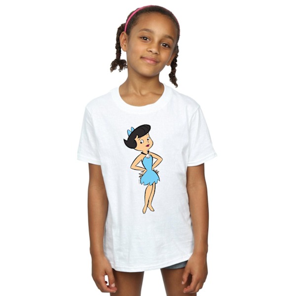 The Flintstones Girls Betty Rubble Classic Pose Bomull T-shirt White 12-13 Years