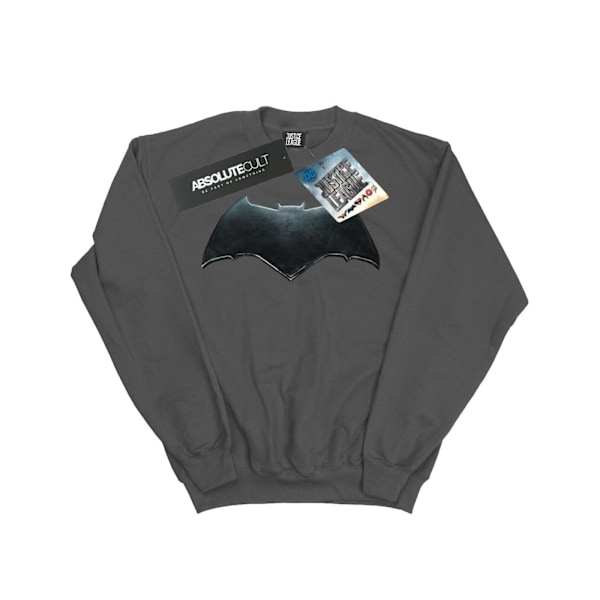 DC Comics Dam/Kvinnor Justice League Film Batman Emblem Sweatshirt Charcoal S