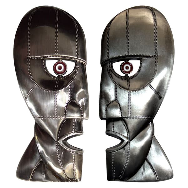 Pink Floyd Metal Heads Epoxy Kylskåpsmagnet Set One Size Silver Silver One Size