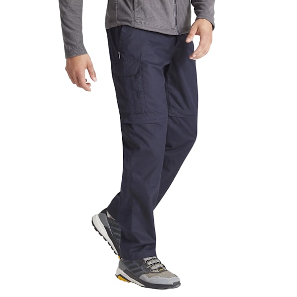 Craghoppers Mens Expert Kiwi Convertible Tailored Cargo Trouser Dark Navy 40L