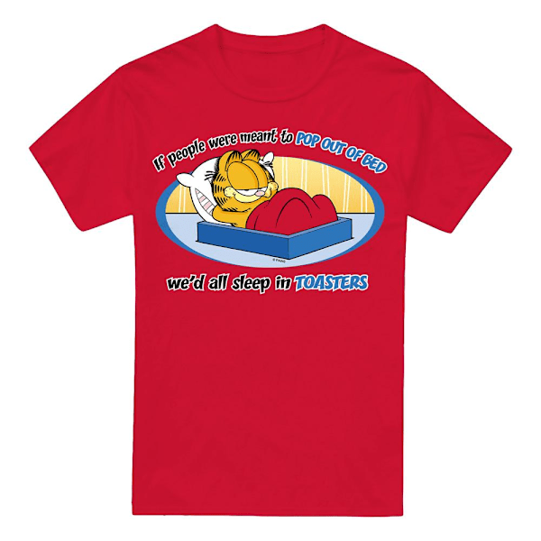 Garfield Herr Pop Up Ur Sängen T-Shirt M Röd Red M