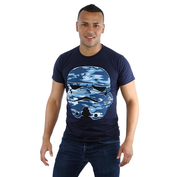 Star Wars Stormtrooper Command Midnight Camo T-shirt M Dee Deep Navy M