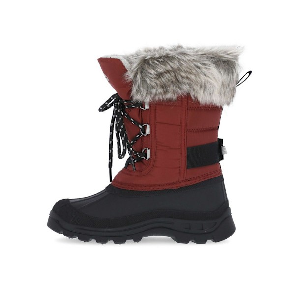 Trespass Unisex Kids Lanche Faux Fur Snow Boots 10 UK Barn Merlot Merlot 10 UK Child