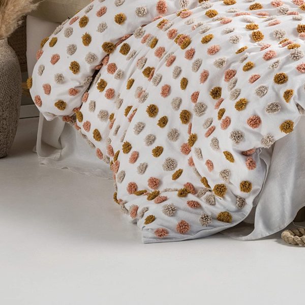 Linen House Haze Påslakanset Dubbel Rosa/Sand Pink/Sand Double