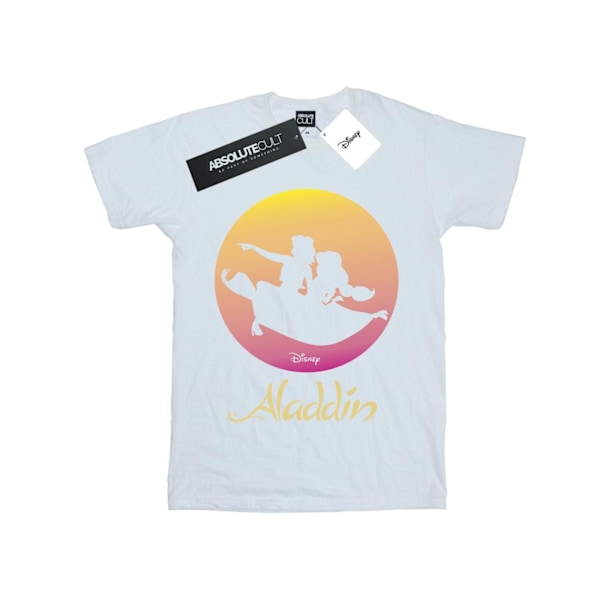 Disney Girls Aladdin Flying Sunset Bomull T-shirt 9-11 år Vit White 9-11 Years