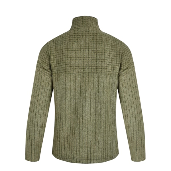 Weird Fish Herr Longmont Grid Ecovänlig Kvart Zip Fleece T Celery L