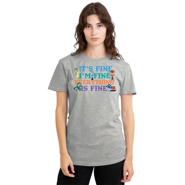 Disney Pixar Dam/Kvinnor Its Fine Im Fine Inside Out Heather Heather Grey L
